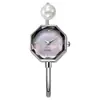 Reloj de Mujer Perla Superficie de Concha Transmisión en Vivo Popular Exquisito Superficie de Corte Diamante Compacto Pulsera Reloj de Mujer de Moda