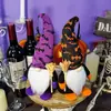 Nuevo muñeco sin rostro de Halloween transfronterizo, gnomo de Halloween, escoba, adornos, araña, murciélago, decoraciones