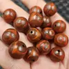 Ágata Vermelha Envelhecida Dzi Olho Três Redondo Contas de Jade Soltas 14mm Pulseira Colar Acessórios de Joia Contas