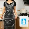 Delantales Desechables Empacados Individualmente para Fondue, Barbacoa, Restaurante, Catering y Uso en Cocina, Delantales Engrosados, No Lavables, Impermeables y a Prueba de Aceite