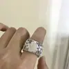 Anel de Cristal Ondulado Transparente Multicamadas Vintage Estilo Francês, Anel Aberto Ajustável, Anel Exquisito para Dedo Indicador para Mulheres