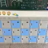 Gabinete para Mochilas Escolares de Estudiante de Plástico ABS Gabinete Combinado de Almacenamiento para Escuela Primaria y Secundaria Gabinete para Mochilas de Clase de Salón de Kínder