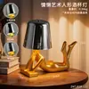 Postura Preguiçosa Artística Deitada Corpo Humano Luminária de Mesa Criativa Quarto Mesa de Cabeceira Atmosfera Luz Noturna Ornamento Decorativo Presente de Aniversário