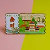 Impresión de Ciudad Imanes para Refrigerador, Souvenirs de Boleto de Tren de Tendencia Nacional, Imanes de Metal para Refrigerador, Atracciones Turísticas Creativas, Productos Culturales y Creativos, Ip de Ciudad