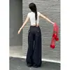Pantalones vaqueros de pierna ancha para mujer, colección otoño 2026, modernos y versátiles, nuevos jeans de tiro alto, corte holgado, pierna ancha con caída fluida
