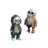 Figura de calavera de Halloween transfronteriza, adornos de resina, festival de fantasmas alienígenas, dibujos animados, fiesta, decoración de escritorio y jardín.