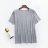 Seda de Gelo Líquida Verão Ultrafina Nova Sem Marcas Camiseta Masculina Gola Redonda Manga Curta Alta Elasticidade Base Secagem Rápida Esportes Fitness