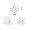 Nuevos Adornos de Copo de Nieve para Árbol de Navidad 10cm Set de 3 piezas Copos de Nieve Navideños Copos de Nieve de Plástico Accesorios de Decoración Festiva