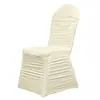 Fundas de silla plisadas al por mayor para exportación, fundas de silla completamente plisadas para bodas, banquetes de hotel y decoraciones de celebraciones