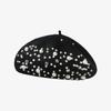 Fábrica de Boinas de Lana Boina Sombrero de Lana al por Mayor Exterior Otoño e Invierno Moda Transfronteriza para Mujer Perla Sombrero de Artista Japonés y Coreano
