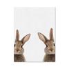 Moderno lindo conejo blanco y negro nórdico decoración habitación infantil sala de estar dormitorio pintura colgante núcleo póster venta caliente comercio exterior