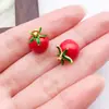 Amazon Handmade Pingente Fruta Tridimensional com Óleo Drip Liga Morango Melancia Pimenta Milho Joia DIY Pequenos Acessórios