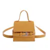 Outono e Inverno Nova Mini Bolsa Retro Fosca Infantil Fivela de Cinto Familiar Cabeça de Mini Batom Bolsa para Fones de Ouvido Ombro Único Transversal
