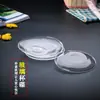 Platillo de té, Juego de té, Plato redondo transparente, Plato para snacks de café, Plato de servicio, Bandeja pequeña para té, Resistente al calor, Venta al por mayor del fabricante