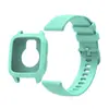 Adecuado para Reloj Garmin Venusg2 Cubierta Protectora de Silicona + Juego de Correa de Cuadros Pequeños