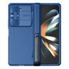 Nillkin Nelkin para Samsung Z Fold 5/W24 Funda para teléfono Black Mirror Fold con cubierta de ventana deslizante para lente