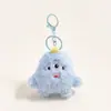 Chaveiro de pelúcia fofo, chaveiro de desenho animado criativo, pingente de bolsa de pelúcia, acessório feminino