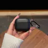 Estojo para fone de ouvido Apple AirPods Estojo para fone de ouvido com textura de couro AirPods4 Estojo para fone de ouvido de couro texturizado para negócios pro2