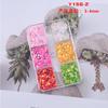 Lentejuelas para uñas doradas de alto brillo en caja de 6 cuadrículas populares transfronterizas, maquillaje de ojos colorido súper llamativo, accesorios para uñas con brillo