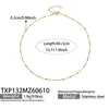 Collar de Acero Inoxidable Chapado en Oro con Forma de Corazón Y Zirconia Transfronterizo Europeo y Americano, Pulsera Colorida con Goteo de Aceite, Joyería Versátil para Mujer de Estilo Francés de Lujo Ligero