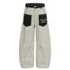 Jia Yi Ku Marca de Moda 2026 Nicho Estilo High Street Estampado de Leopardo Jeans Cimitarra Unisex Ro Pantalones Holgados de Pierna Ancha de Moda
