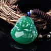 Pingente Buda Guanyin Ágata Vermelha Calcedônia Verde Buda Guanyin Homens e Mulheres Buda de Jade Calcedônia Branca Garrafa Grande Guanyin