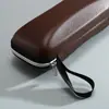 Estuche para Gafas con Cremallera de Cuero Personalizado Transfronterizo Eva Estuche Cuadrado para Gafas de Sol de PU Estuche para Gafas de Sol Se Puede Imprimir con Logo