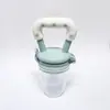 Brinquedo de silicone para dentição de bebê bolsa de frutas e vegetais, bolsa de rede de frutas para suplemento alimentar, bico de silicone para atacado