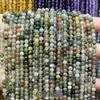Suministrado directamente por el fabricante: cuentas redondas pequeñas de piedra natural, cuentas de arroz, cristal, turmalina, cuentas redondas de ágata, materiales hechos a mano para DIY, accesorios para pulseras