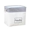 Cesta de Almacenamiento de Lino Estilo Japonés Simple Cesta para Ropa Sucia Caja de Almacenamiento para Ropa de Cama de Armario Caja de Almacenamiento para Snacks Juguetes