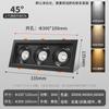 Luz led de rejilla doble cabezal tres cabezales downlight cuadrado aluminio tongge estante para uvas empotrado luces de cubo comerciales focos cob