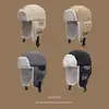 Gorro Lei Feng para hombres y mujeres, gorro de invierno para exteriores para montar a caballo, frío y cálido, gorro de algodón grueso con felpa del noreste, protección para los oídos, gorro de aviador