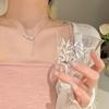 Colar Borboleta Meninas Verão Luxo Leve Ins Design de Nicho Pérola de Alto Padrão Corrente Doce para Clavícula Colar de Celebridade da Internet