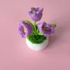Produtos Acabados de Fronteira, Lã de Boneca Fofa Tricotada à Mão, Plantas em Vasos de Lírio-do-Vale, Flores Simuladas, Joias de Crochê, Móveis e Presentes para Casa