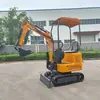 Suministro Directo de Fábrica Excavadora de 1-8 Toneladas Opcional Mini Excavadora Huerto Agrícola Motor Euro V Excavadora de Orugas