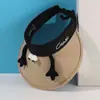 Sombrero estilo Chanel para niños, bonito sombrero de verano para niñas, con protector solar, sombrero de sombrilla con parte superior vacía, sombrero de sol de dibujos animados para bebés.