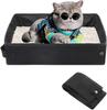 Caja de Arena para Gatos de Viaje para Gatos Portátil Impermeable Plegable Caja de Arena para Gatos de Tela Suministros para Gatos Bolsa de Cosméticos
