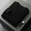 Outono e Inverno puro 100 camisola de lã masculina meia gola tartaruga pullover engrossado plus size camisola de cashmere camisola masculina