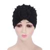 Chapéus Turbante Atacado Transfronteiriço para Adultos, Chapéus Turbante Tricotados Puros Feitos à Mão, Lenços de Cabeça Trançados Quentes para Outono e Inverno