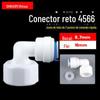 Purificador de água conexão rápida 3 pontos rosca interna giratória 3 pontos cotovelo tubo PE 16MM rosca interna giratória conector rápido 9,5MM 4566
