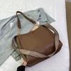 Bolsa de grande capacidade feminina outono e inverno 2024, nova bolsa da moda, bolsa geral, bolsa de ombro para estudantes universitários, bolsa de compras