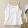 Liquidación~ Marca de Diseñador Excedente Camisola de Algodón y Lino Corte Holgado Capa Base Ligera de Lino para Mujer