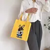 23 Bolsos Nuevos de Fieltro Estampado Bolso Tote de Gran Capacidad Bolso para Estudiantes Mujeres Bolso de Compras de Moda Bolsas de Regalo Bolso de Fieltro
