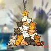 Adorno Atrapasol para Árbol de Navidad de Gato Nuevo Producto Transfronterizo Decoración de Árbol de Navidad de Gato