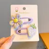 Pinzas para el Cabello de Niña Lindas de Fresa Flor Bb Clips Laterales Clips para Flequillo Accesorios para el Cabello de Niña Al por Mayor Adornos para el Cabello de Bebé Pasadores