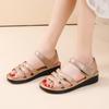 Sandalias Cuña de Velcro, Antideslizantes, Nuevo Estilo Verano 2026, Tacón Medio, Suela Gruesa, Cómodos Zapatos Casuales para Mamá de Mujer, Zapatos de Mujer