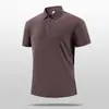 Nueva Camisa Polo de Negocios de Verano para Hombre, de Alta Gama para Golf, Secado Rápido, Cuello Alto, Diseño Casual para Hombre