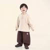 Camiseta de Manga Larga para Niño Changguo Ropa Otoño Nuevo Estilo Primavera y Otoño para Niños Top de Algodón Puro Cuello Redondo Camiseta Básica para Niños Pequeños