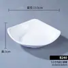 Molheira Branca de Melamina para Uso Comercial, Prato Pequeno para Hot Pot e Churrasco, Prato para Condimentos, Molheira de Autoatendimento, Prato de Plástico para Picles