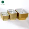 Caixa de Almoço Descartável de Folha de Alumínio para Churrasco, Dourada, Espessada, Quadrada, Caixa Selada de Folha de Alumínio, à Prova de Vazamentos, Resistente a Altas Temperaturas, Selada e à Prova de Vazamentos